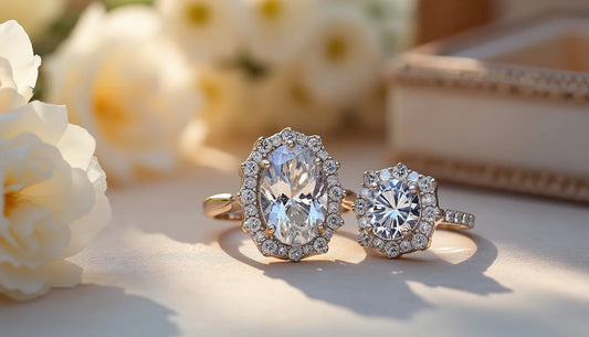 Discover the stunning brilliance and ethical allure of moissanite engagement sets, offering elegance