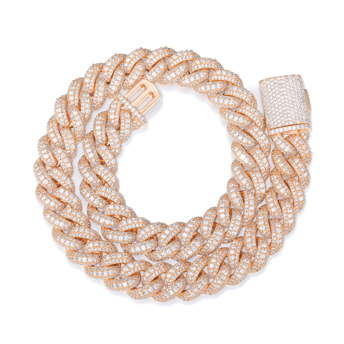 Buss Down Bubble Cuban Link Chain | VVS1 Moissanite Iced Out Necklace | Passes Diamond Tester | GRA Certified