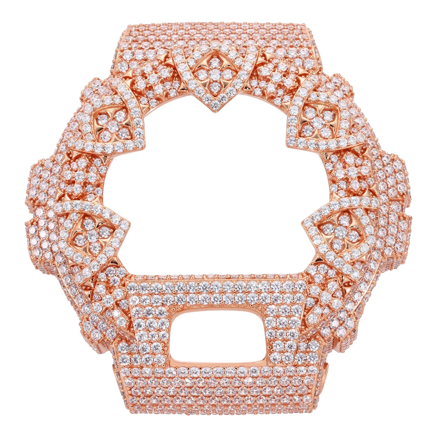 DW6900 G-Shock Four Leaf Clover Buss Down Bezel Watch Case | VVS1 Moissanite, GRA Certified