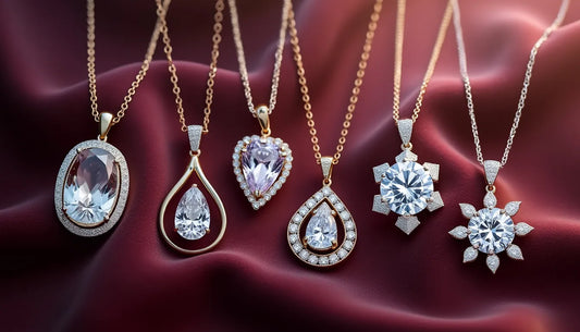 Discover the elegance of custom Moissanite pendants, offering unparalleled brilliance and durability