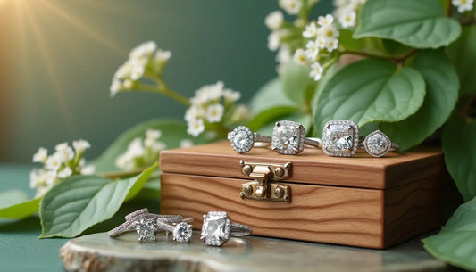 Discover the allure of ethical moissanite jewelry, a sustainable and conflict-free alternative that 