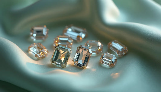 Discover the timeless elegance of moissanite emerald cut gemstones, renowned for their brilliant spa