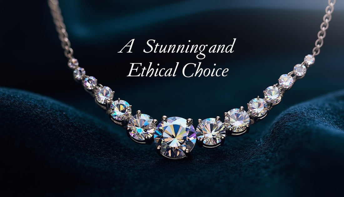 Discover the stunning allure and ethical benefits of a Moissanite gemstone necklace, offering brilli