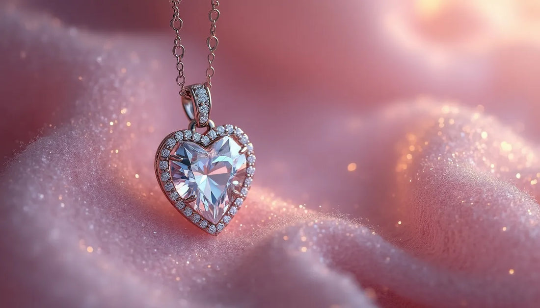 Discover the allure of the moissanite heart pendant, a timeless symbol of love and elegance that com