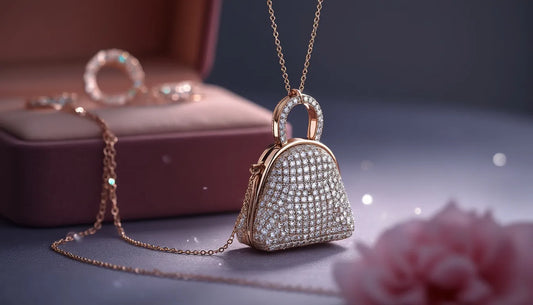 Discover the allure of the Moissanite Lucky Bag Pendant, a stylish and ethical choice that adds luxu