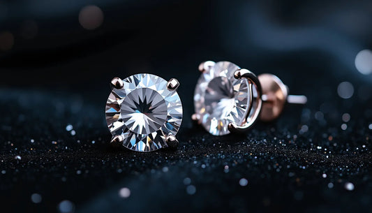 Discover the timeless elegance and exceptional sparkle of moissanite stud earrings, offering an affo