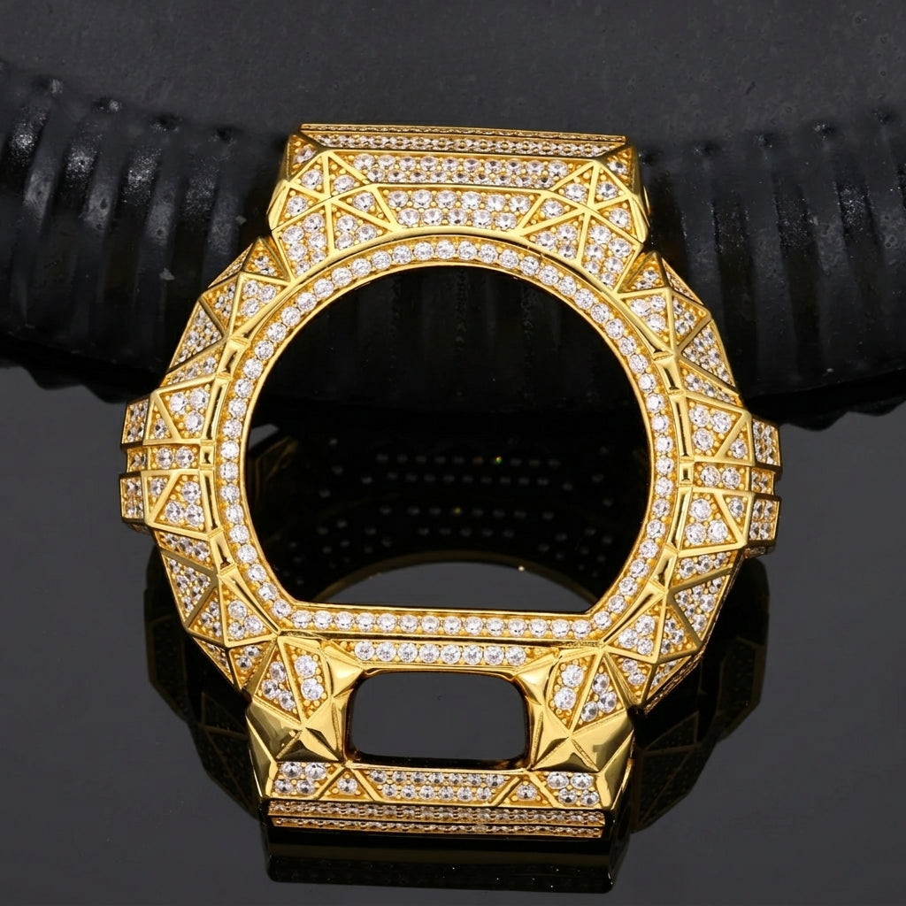 DW6900 G-Shock Pyramid Buss Down Bezel Watch Case | VVS1 Moissanite, GRA Certified
