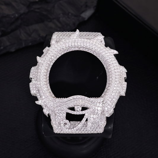 Iced Out Eye of Ra VVS1 Moissanite Watch Bezel for DW6900 | Buss Down | GRA Certified