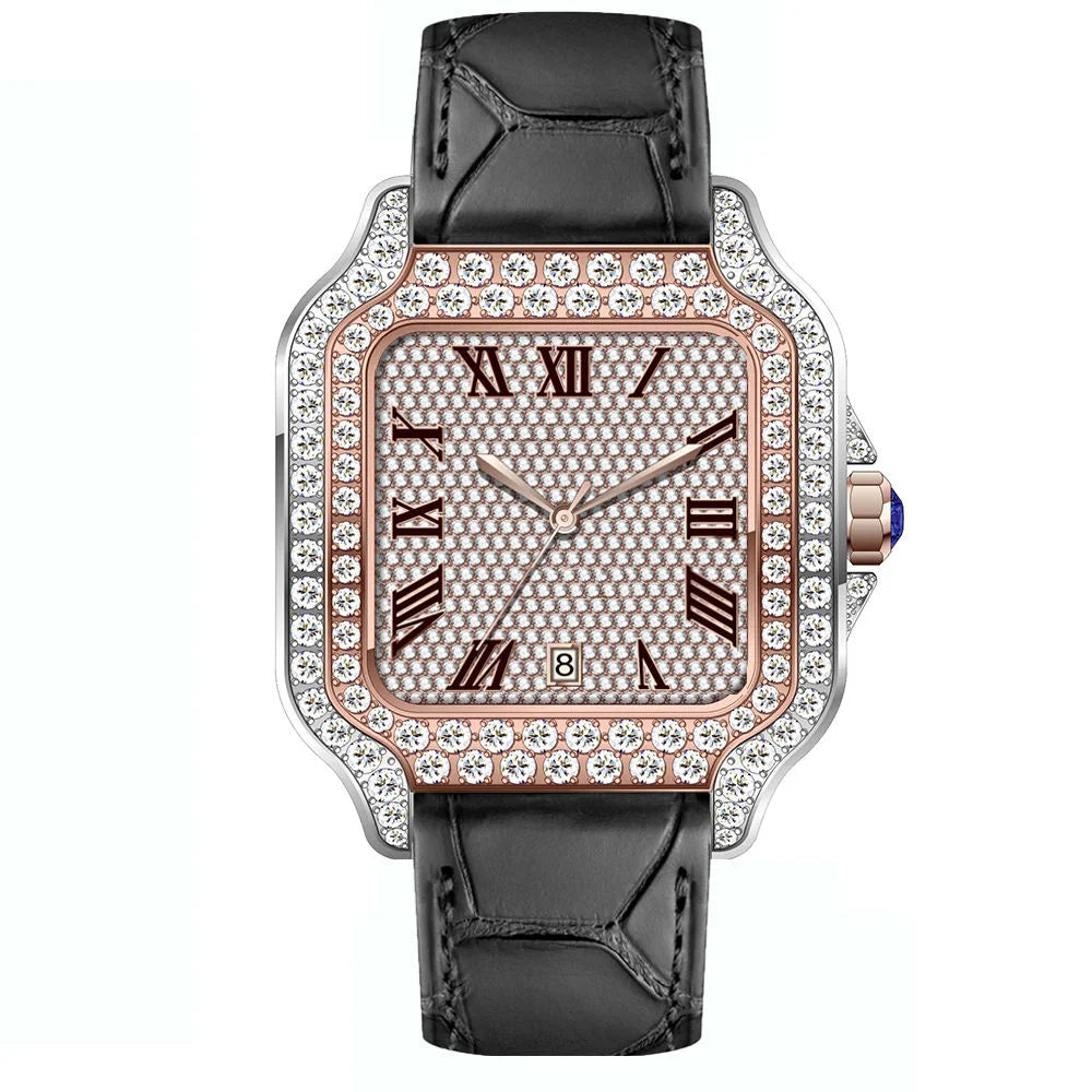 VVS1 Moissanite Automatic Watch 904L Stainless Steel