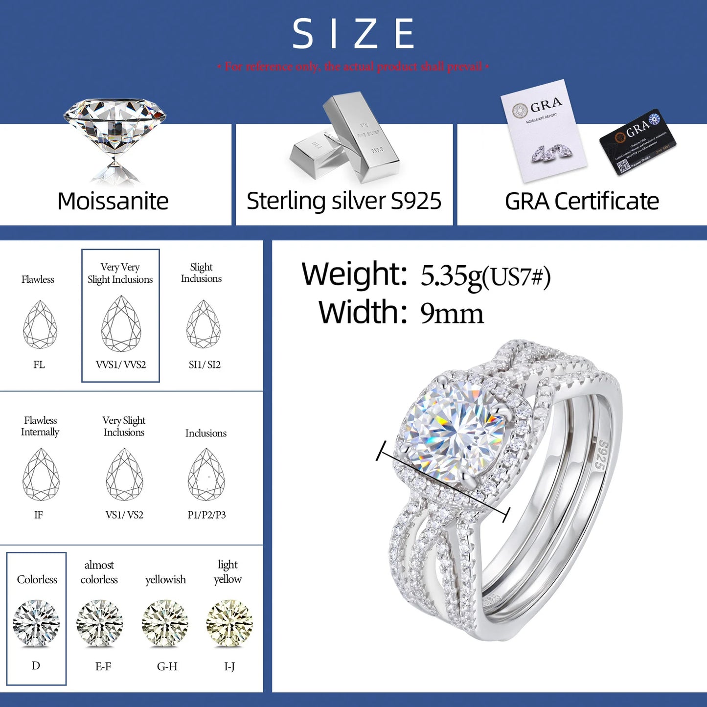 Bow Halo VVS1 Moissanite Engagement Ring | 925 Sterling Silver | GRA Certified | Passes Diamond Tester
