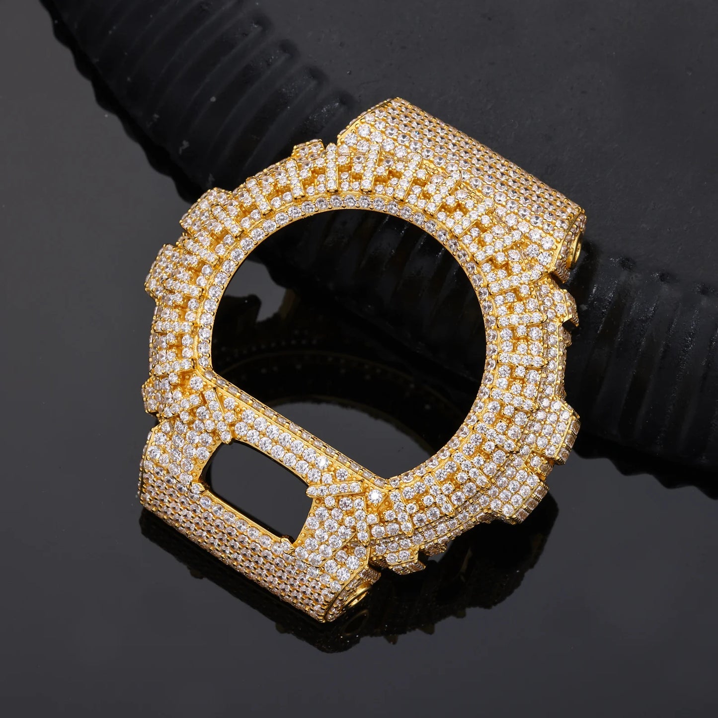 DW6900 G-Shock Cross Buss Down Bezel Watch Case | VVS1 Moissanite, GRA Certified