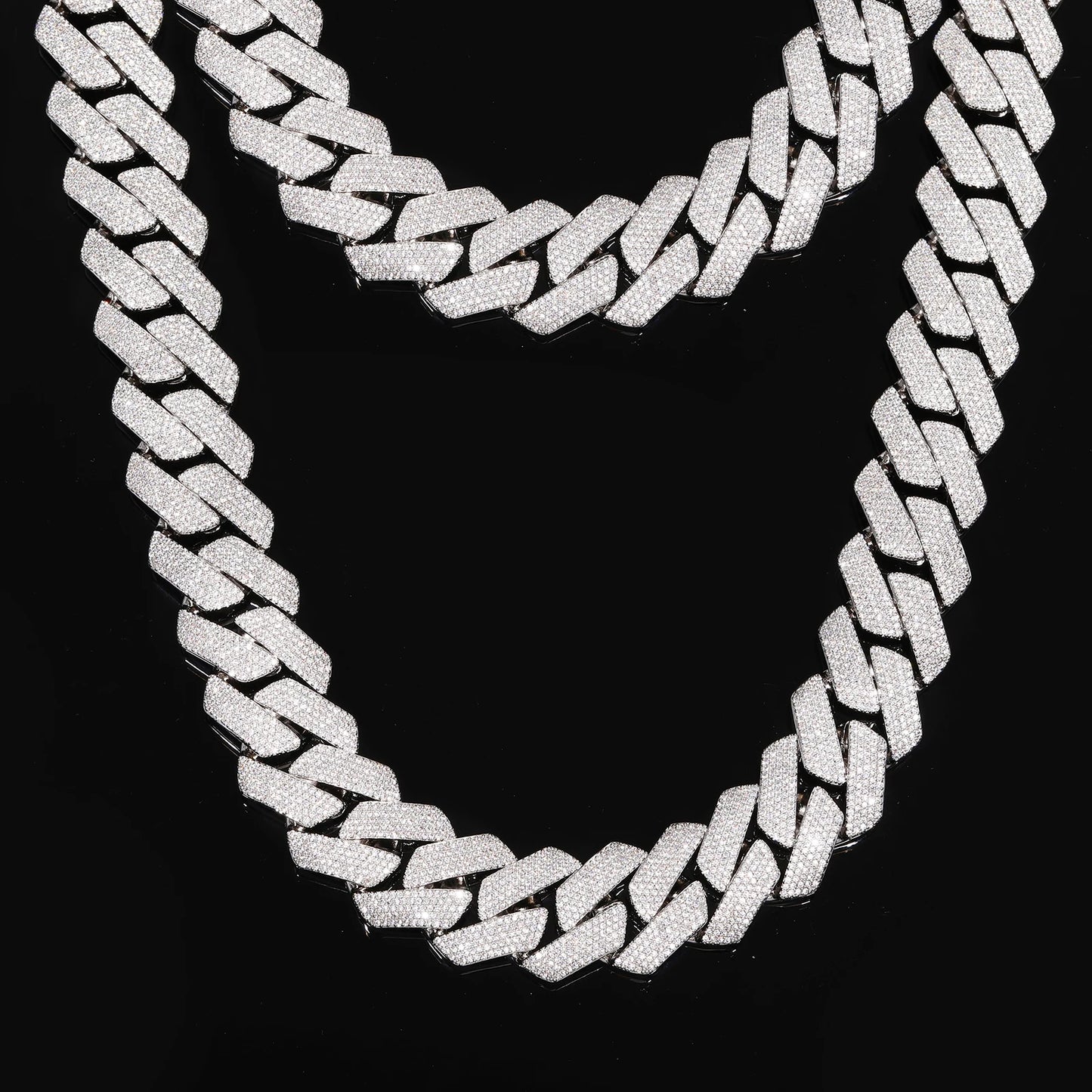 Buss Down Cuban Link Chain | VVS1 Moissanite Iced Out Necklace | Passes Diamond Tester | GRA Certified | Hip Hop Jewelry