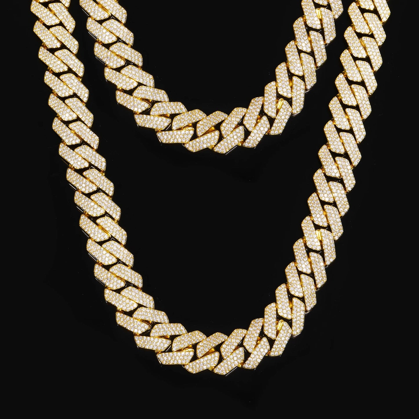 Buss Down Cuban Link Chain | VVS1 Moissanite Iced Out Necklace | Passes Diamond Tester | GRA Certified | Hip Hop Jewelry