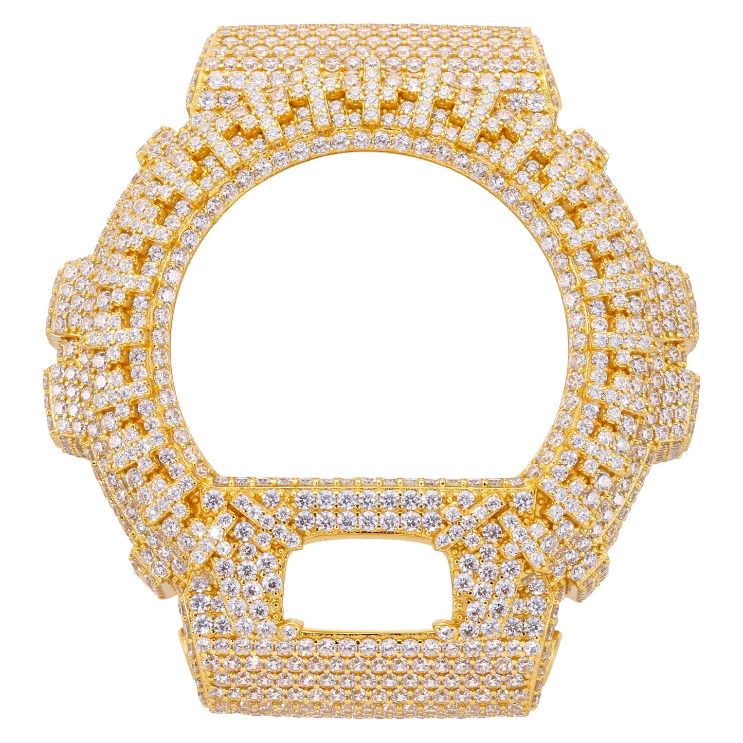 DW6900 G-Shock Cross Buss Down Bezel Watch Case | VVS1 Moissanite, GRA Certified