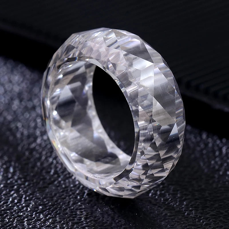 VVS1 Moissanite Iced Out Statement Ring | 925 Sterling Silver | Passes Diamond Tester