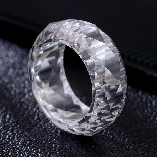 VVS1 Moissanite Iced Out Statement Ring | 925 Sterling Silver | Passes Diamond Tester