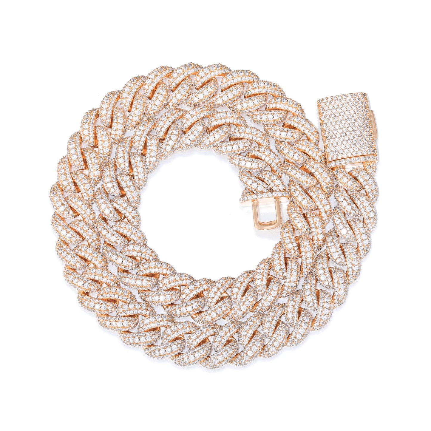Buss Down Bubble Cuban Link Chain | VVS1 Moissanite Iced Out Necklace | Passes Diamond Tester | GRA Certified