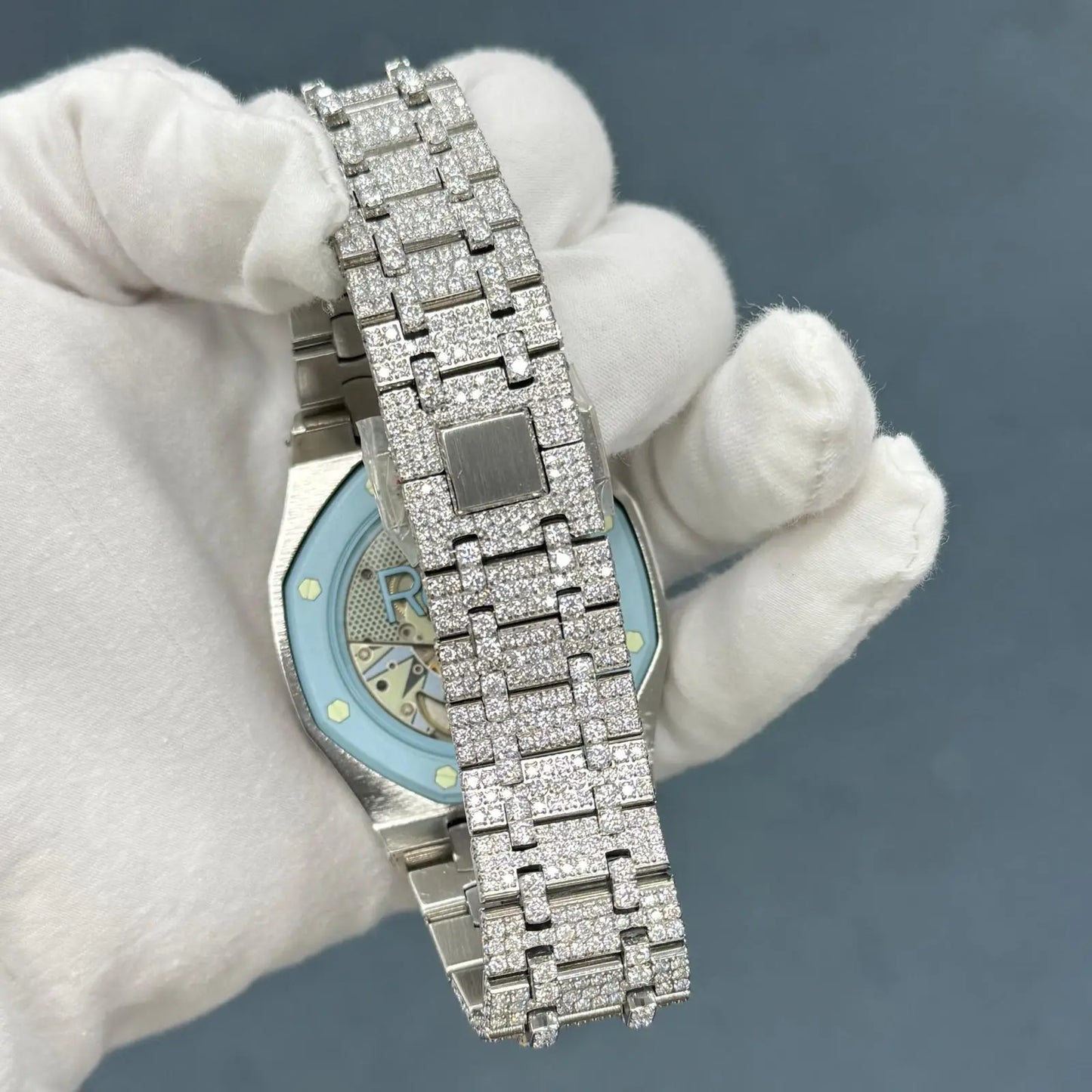 Luxury Stainless Steel Watch Band & Bezel Set | Buss Down VVS Moissanite | Royal Pop