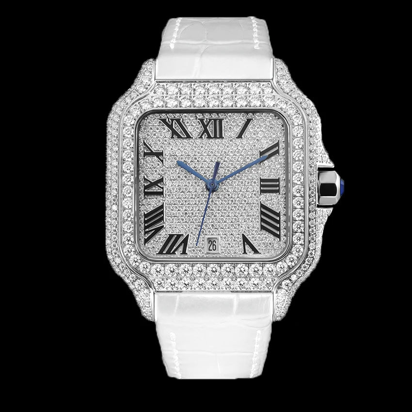 VVS1 Moissanite Automatic Watch 904L Stainless Steel