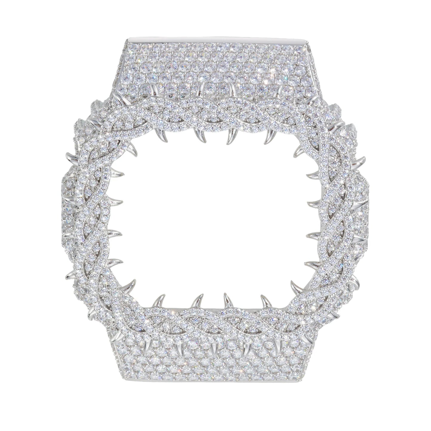 DW5600 Buss Down VVS1 Moissanite Thorns Watch Bezel