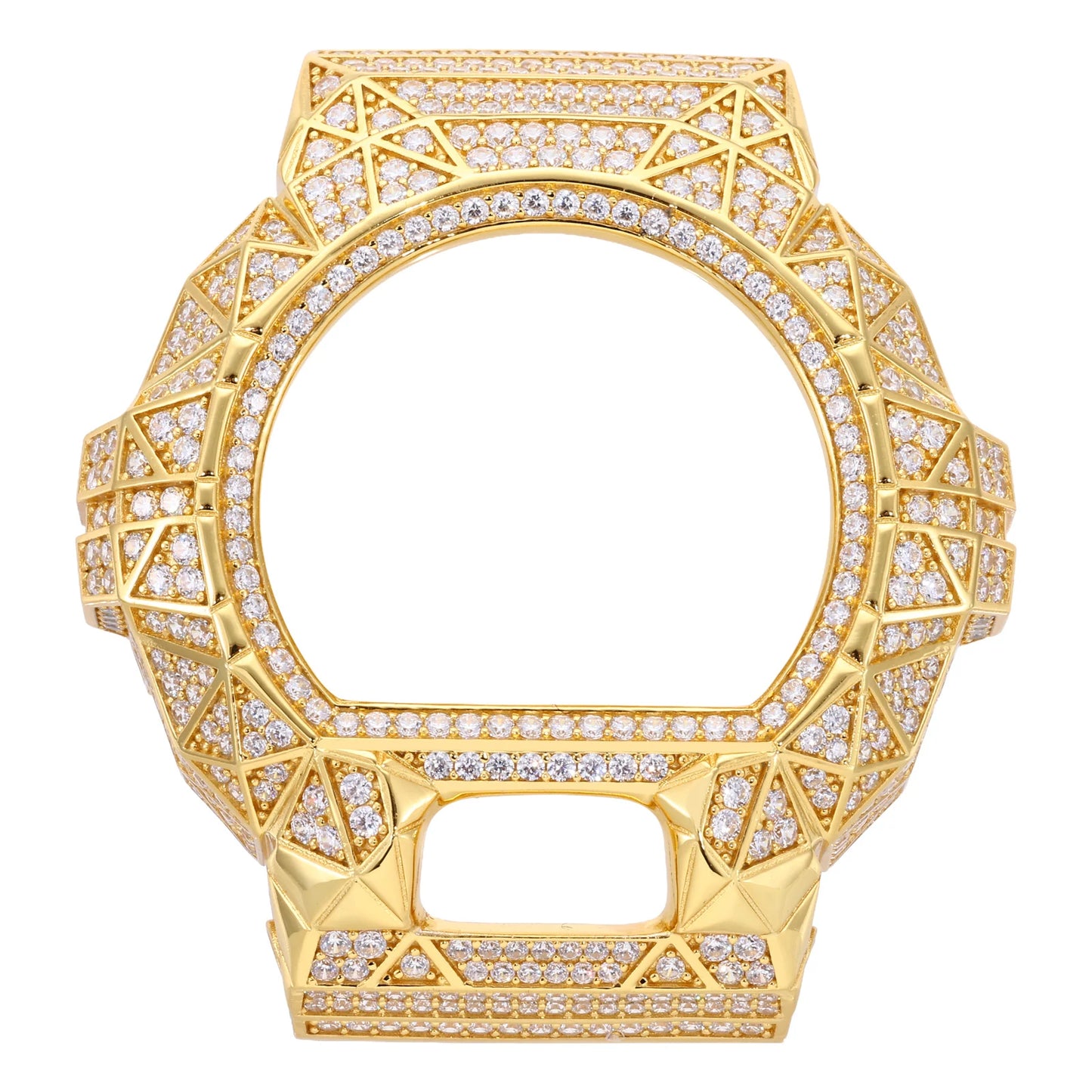 DW6900 G-Shock Pyramid Buss Down Bezel Watch Case | VVS1 Moissanite, GRA Certified