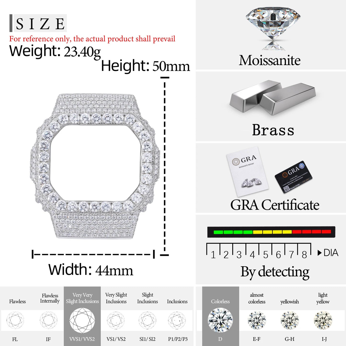 Buss Down VVS1 Moissanite DW5600 Watch Case