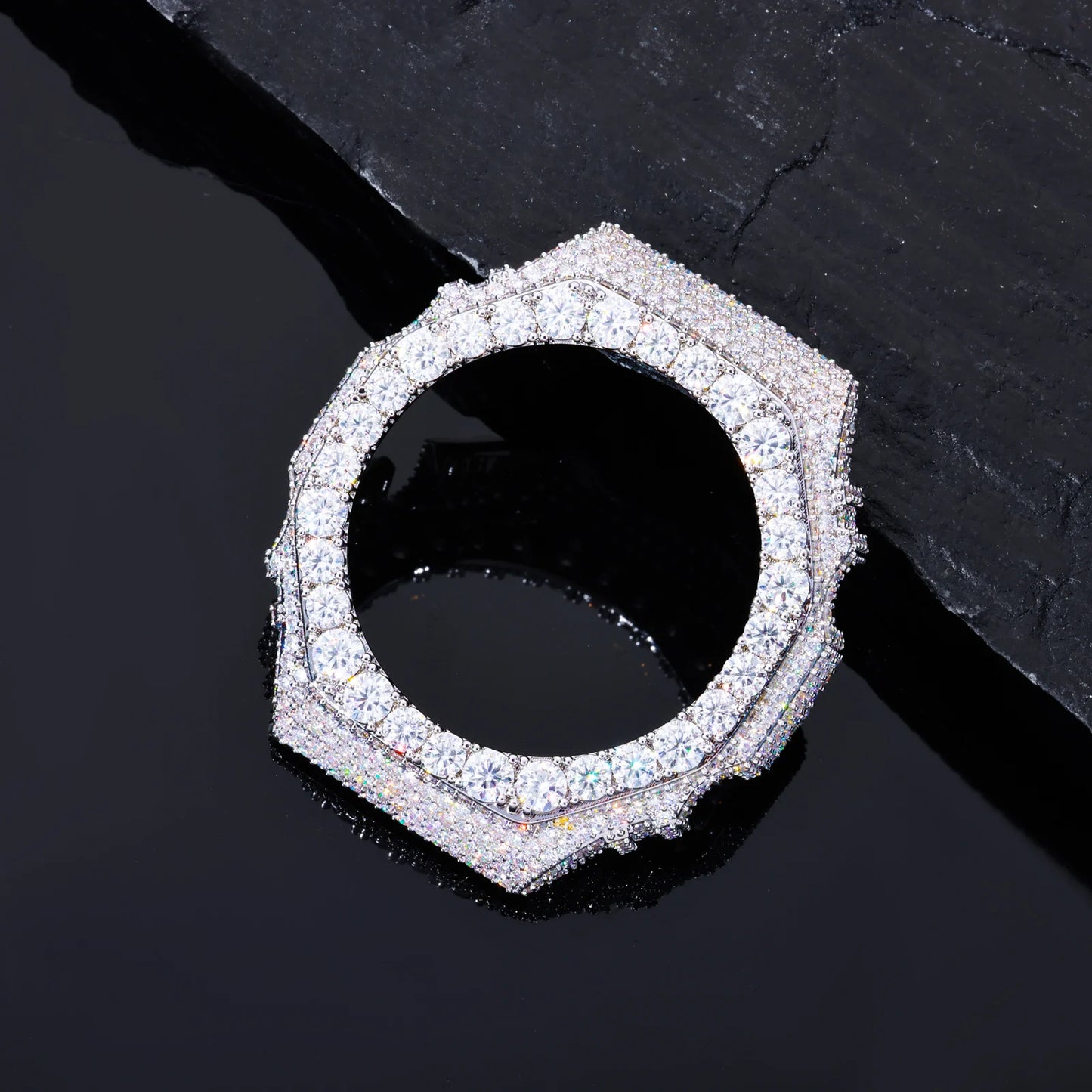 GA2100 Buss Down VVS1 Moissanite Watch Case