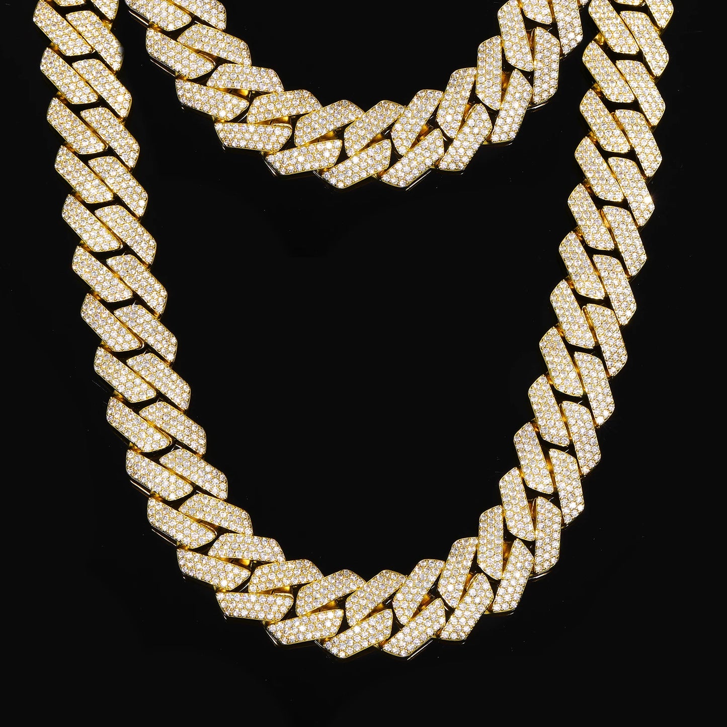 Buss Down Cuban Link Chain | VVS1 Moissanite Iced Out Necklace | Passes Diamond Tester | GRA Certified | Hip Hop Jewelry