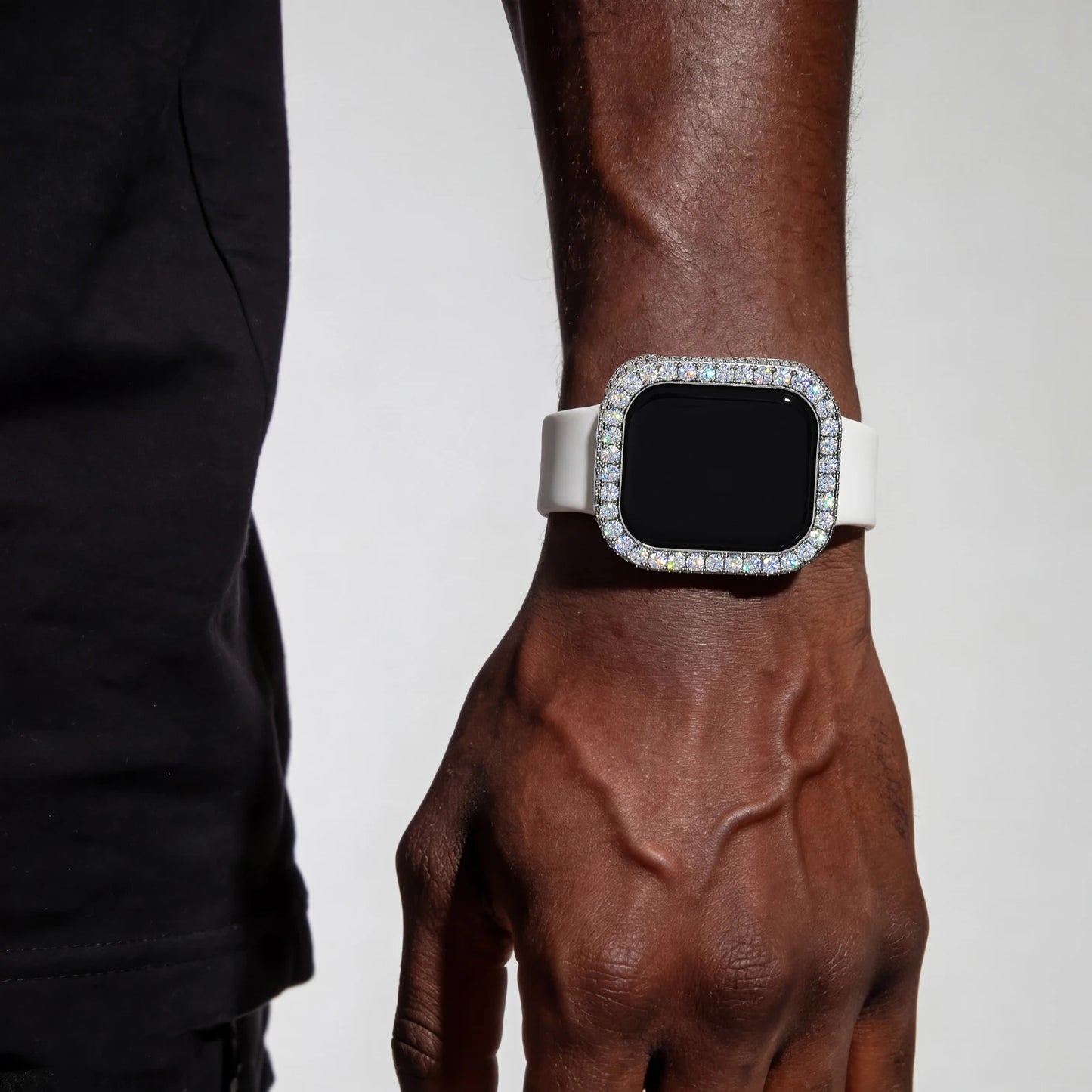 Buss Down Apple Watch Bezel 42mm | VVS1 Moissanite Iced Out Case Cover | Passes Diamond Tester | GRA Certified | Hip Hop Jewelry