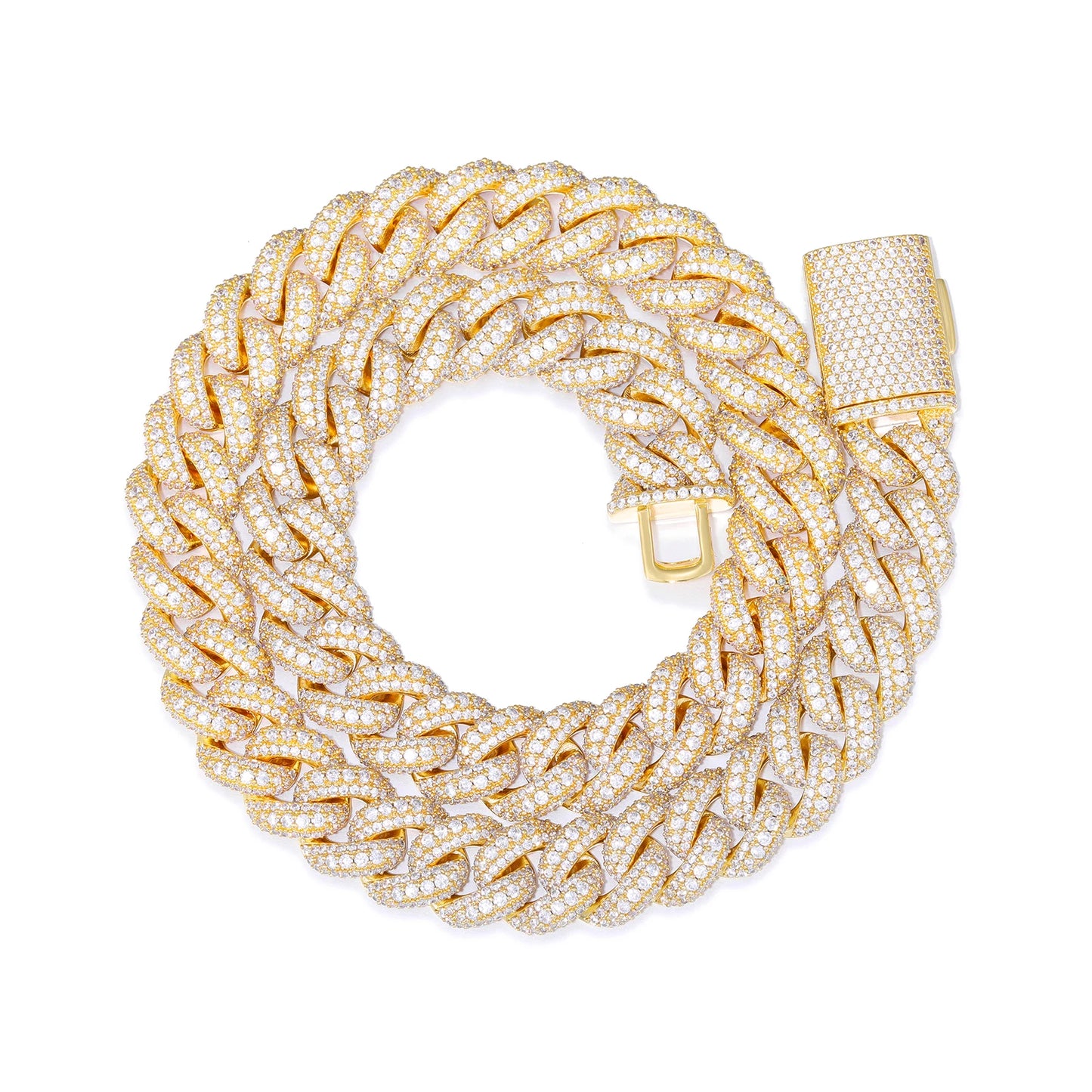 Buss Down Bubble Cuban Link Chain | VVS1 Moissanite Iced Out Necklace | Passes Diamond Tester | GRA Certified