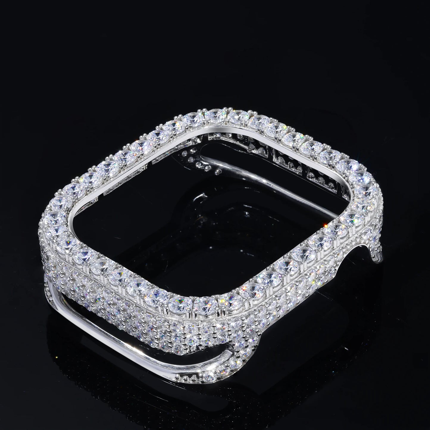Buss Down Apple Watch Bezel 42mm | VVS1 Moissanite Iced Out Case Cover | Passes Diamond Tester | GRA Certified | Hip Hop Jewelry