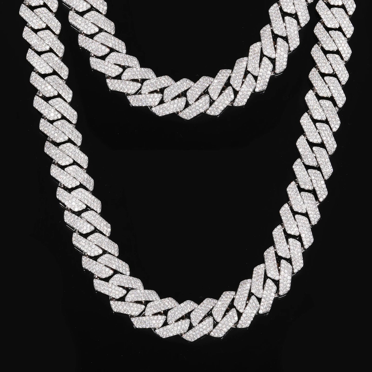 Buss Down Cuban Link Chain | VVS1 Moissanite Iced Out Necklace | Passes Diamond Tester | GRA Certified | Hip Hop Jewelry