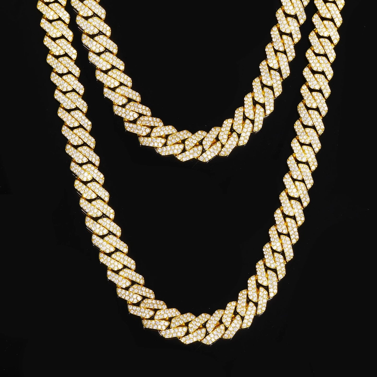 Buss Down Cuban Link Chain | VVS1 Moissanite Iced Out Necklace | Passes Diamond Tester | GRA Certified | Hip Hop Jewelry