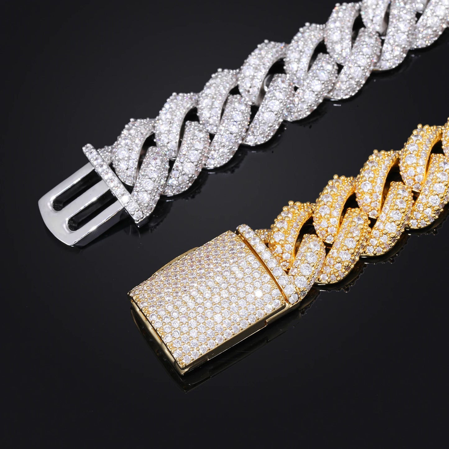 Buss Down Bubble Cuban Link Chain | VVS1 Moissanite Iced Out Necklace | Passes Diamond Tester | GRA Certified