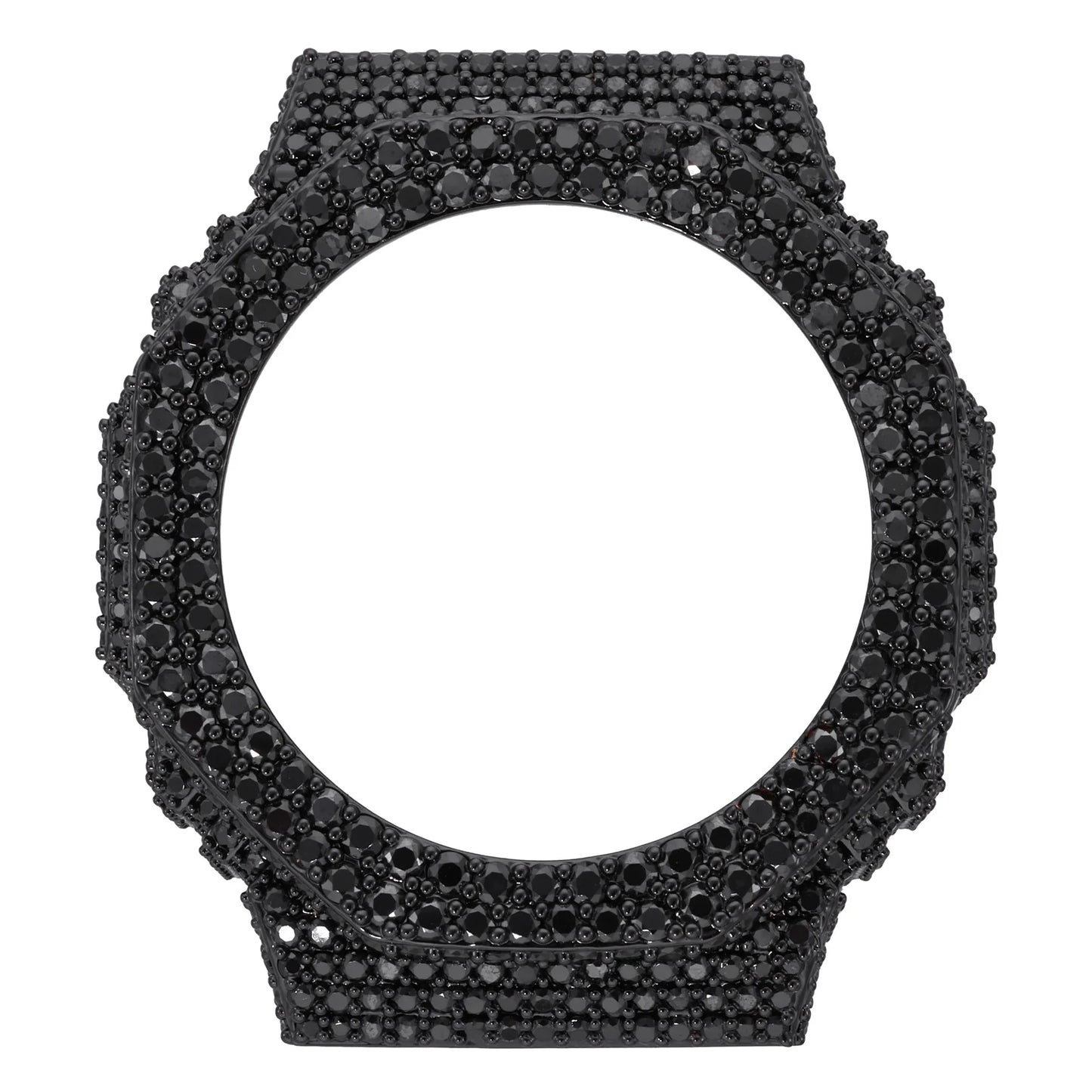 GA2100 G-Shock 2-Row Buss Down Bezel Watch Case | VVS1 Moissanite, GRA Certified