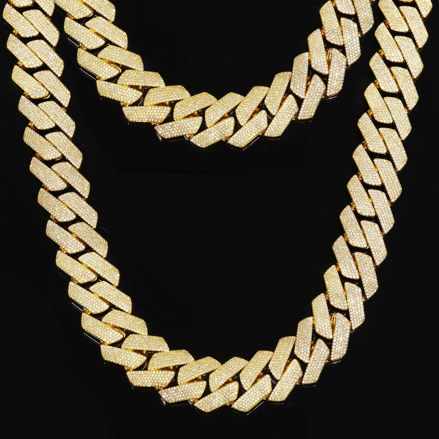 Buss Down Cuban Link Chain | VVS1 Moissanite Iced Out Necklace | Passes Diamond Tester | GRA Certified | Hip Hop Jewelry