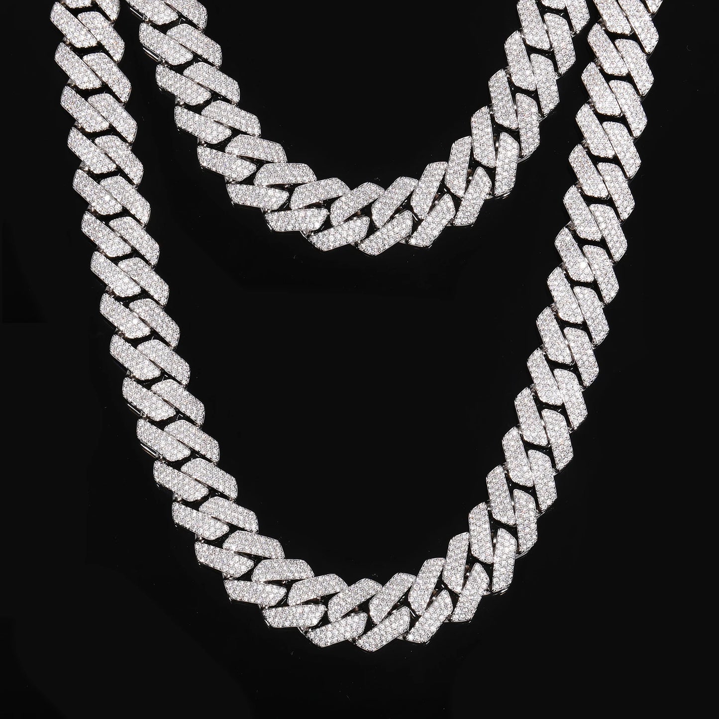 Buss Down Cuban Link Chain | VVS1 Moissanite Iced Out Necklace | Passes Diamond Tester | GRA Certified | Hip Hop Jewelry