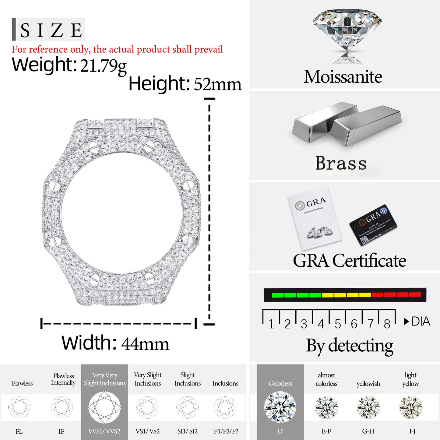 GA2100 VVS1 Moissanite Case