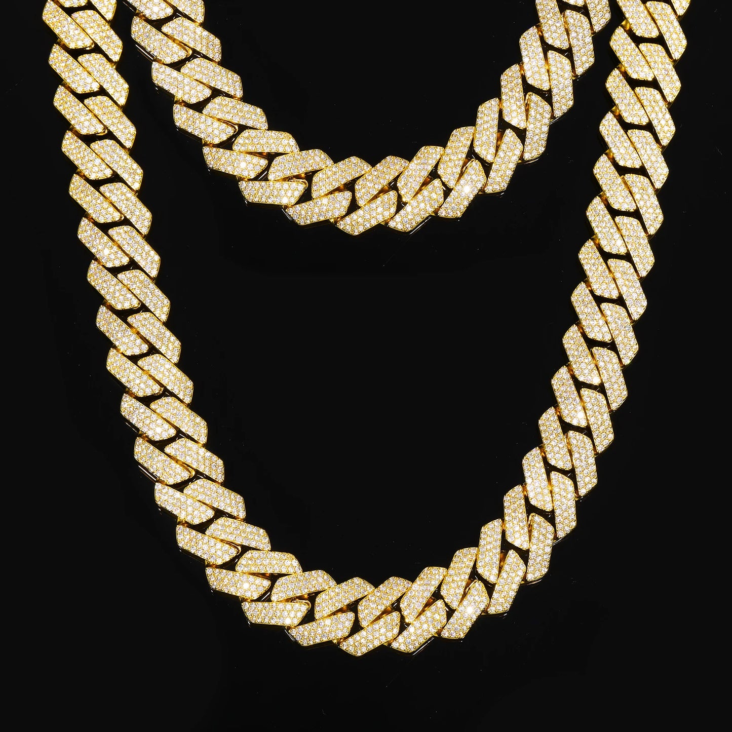 Buss Down Cuban Link Chain | VVS1 Moissanite Iced Out Necklace | Passes Diamond Tester | GRA Certified | Hip Hop Jewelry