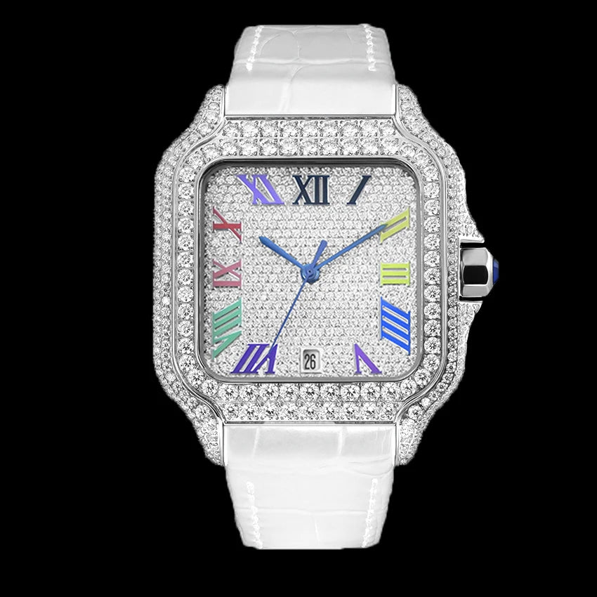 VVS1 Moissanite Automatic Watch 904L Stainless Steel