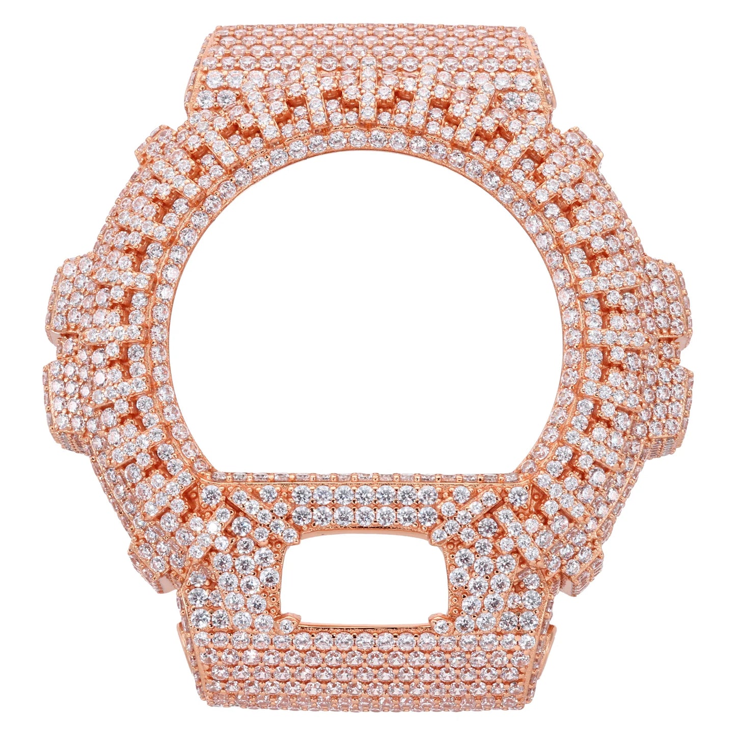 DW6900 G-Shock Cross Buss Down Bezel Watch Case | VVS1 Moissanite, GRA Certified