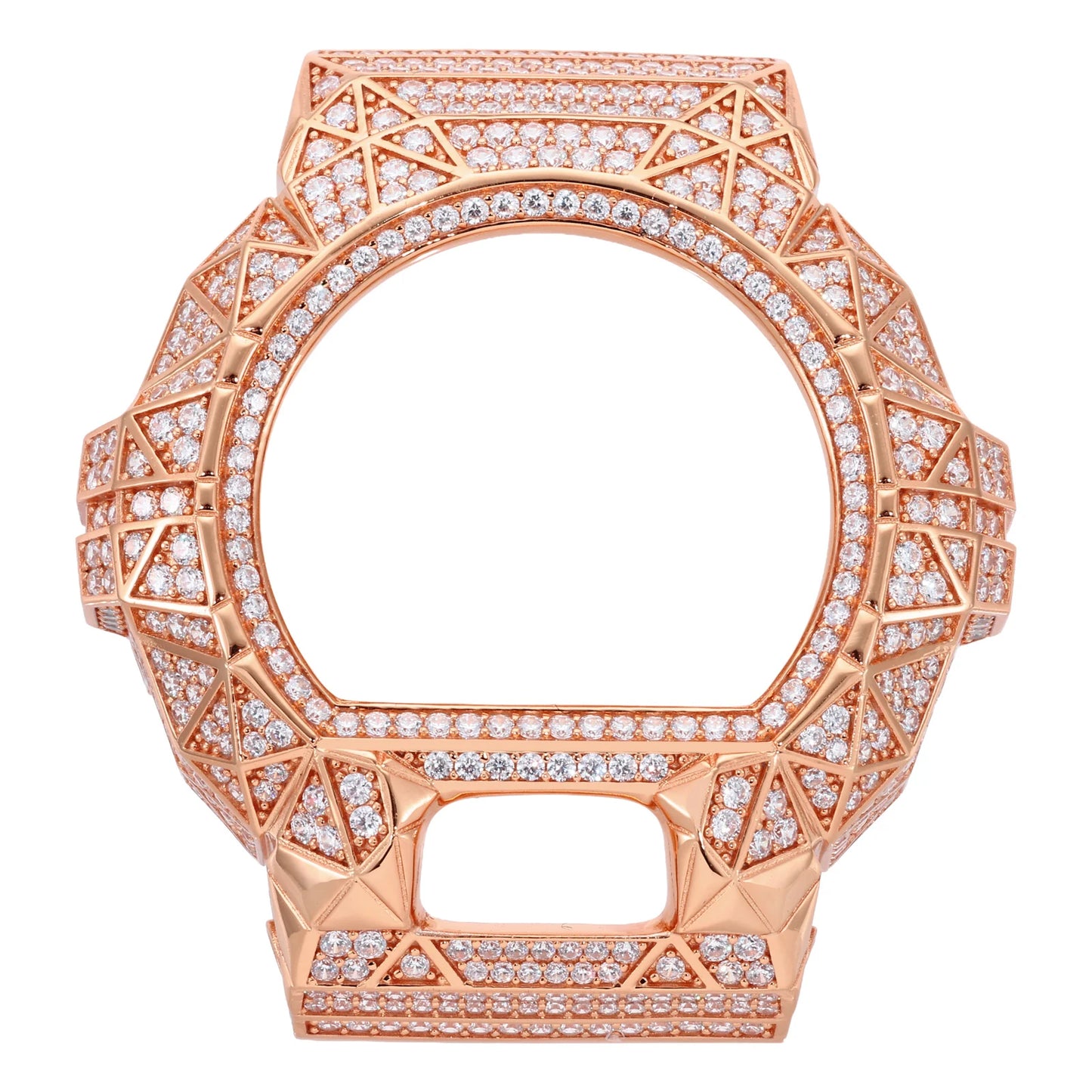 DW6900 G-Shock Pyramid Buss Down Bezel Watch Case | VVS1 Moissanite, GRA Certified