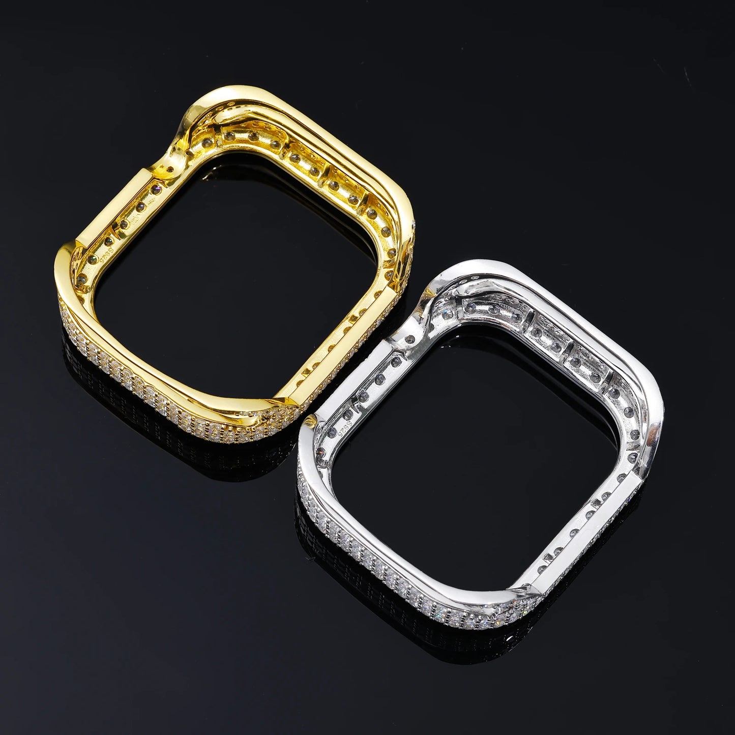 Buss Down Apple Watch Bezel 42mm | VVS1 Moissanite Iced Out Case Cover | Passes Diamond Tester | GRA Certified | Hip Hop Jewelry