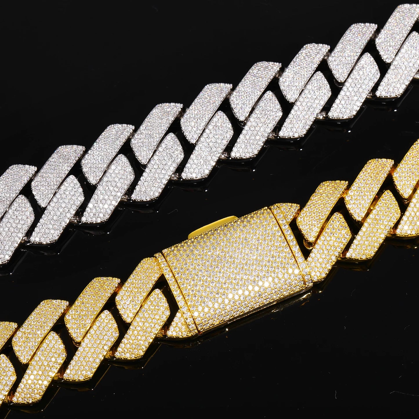 Buss Down Cuban Link Chain | VVS1 Moissanite Iced Out Necklace | Passes Diamond Tester | GRA Certified | Hip Hop Jewelry