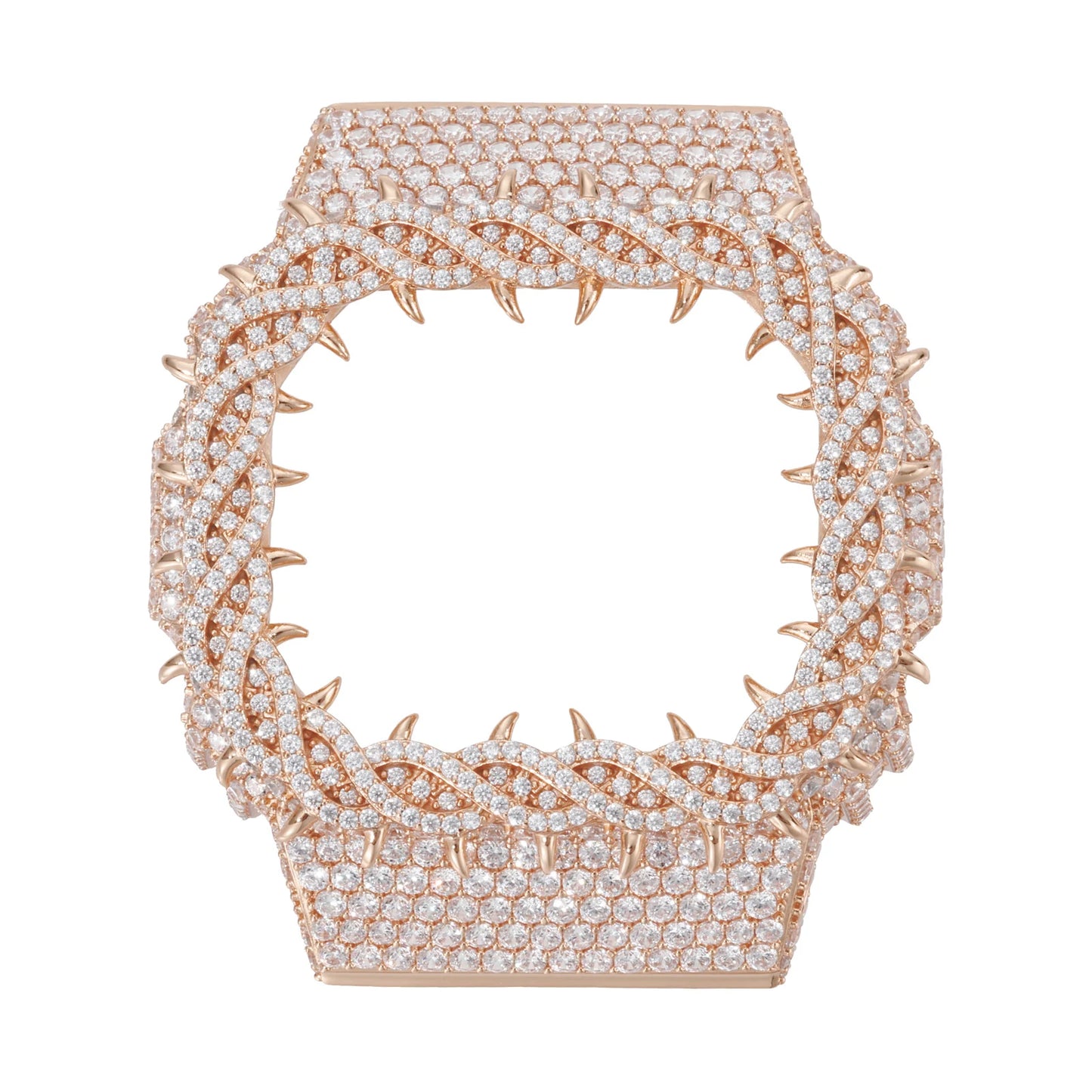 DW5600 Buss Down VVS1 Moissanite Thorns Watch Bezel
