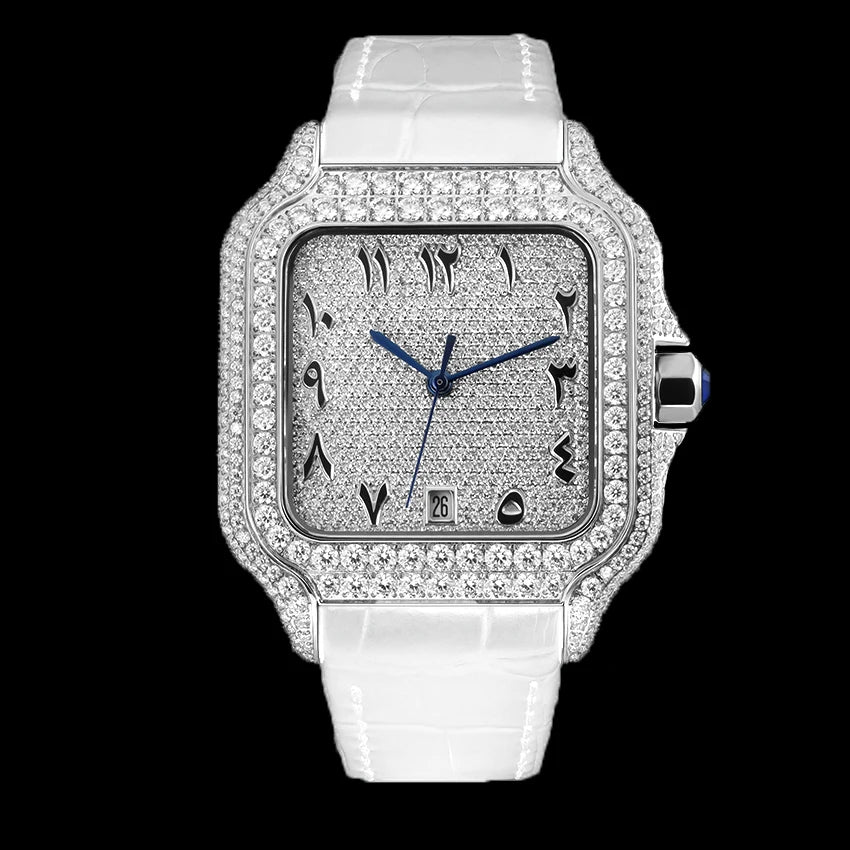 VVS1 Moissanite Automatic Watch 904L Stainless Steel