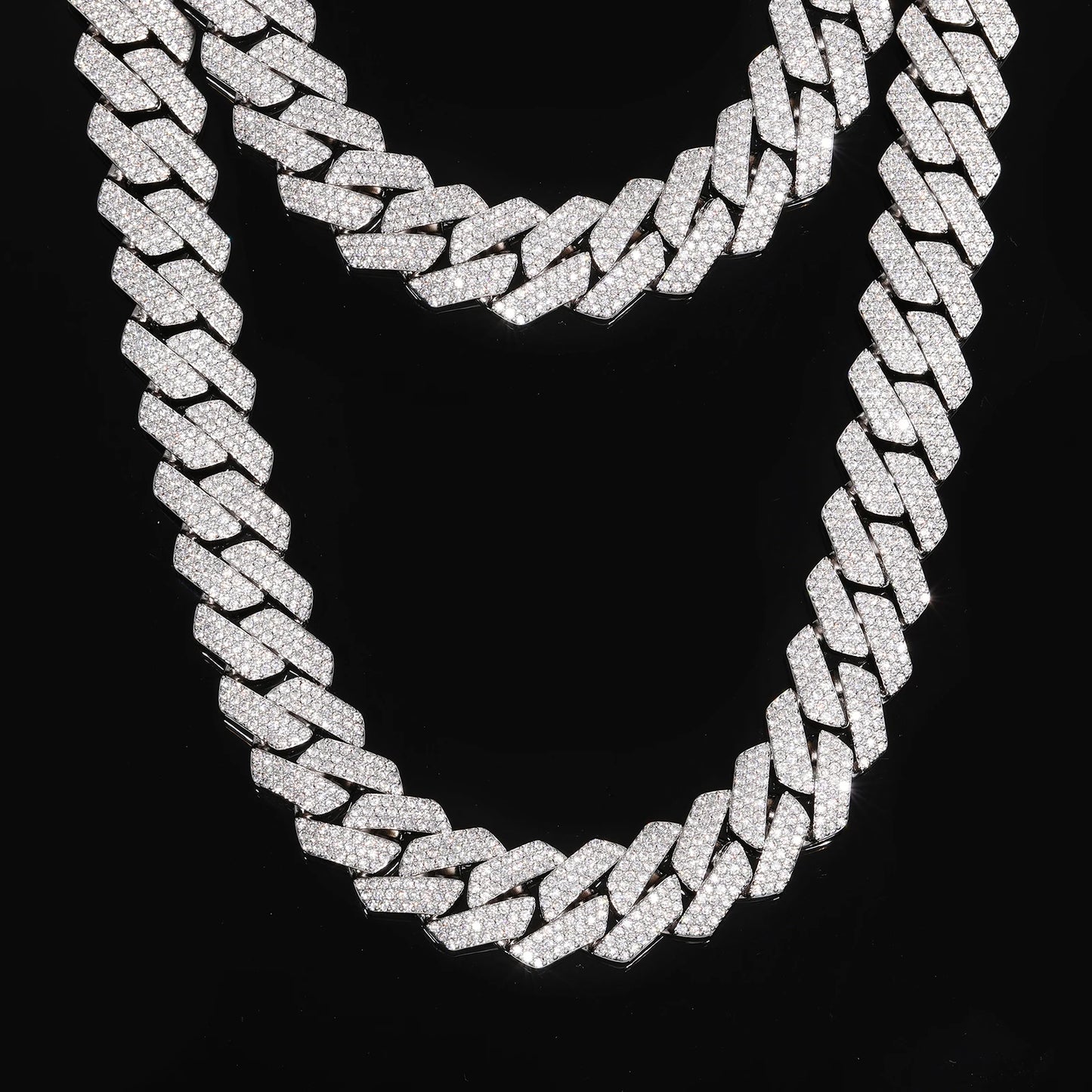 Buss Down Cuban Link Chain | VVS1 Moissanite Iced Out Necklace | Passes Diamond Tester | GRA Certified | Hip Hop Jewelry