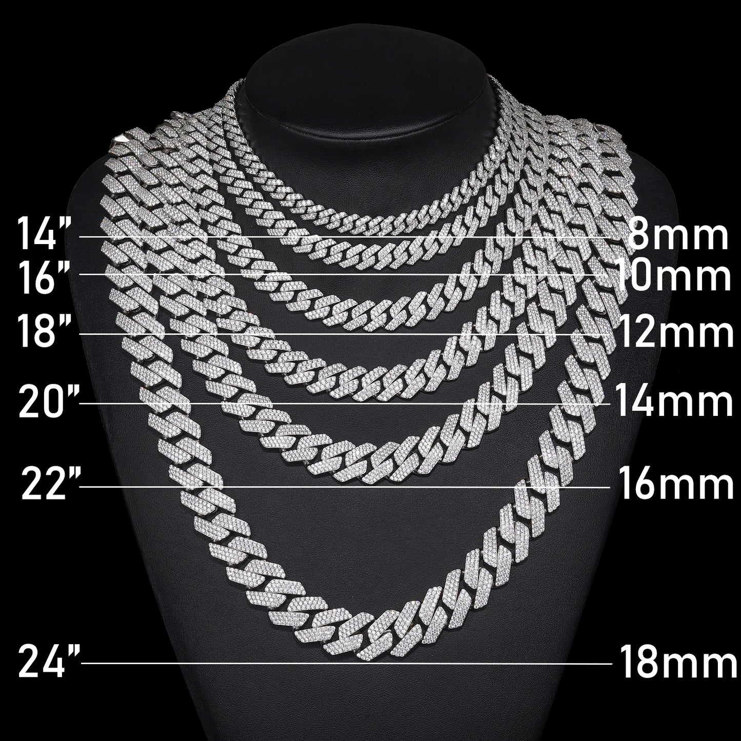 Buss Down Cuban Link Chain | VVS1 Moissanite Iced Out Necklace | Passes Diamond Tester | GRA Certified | Hip Hop Jewelry