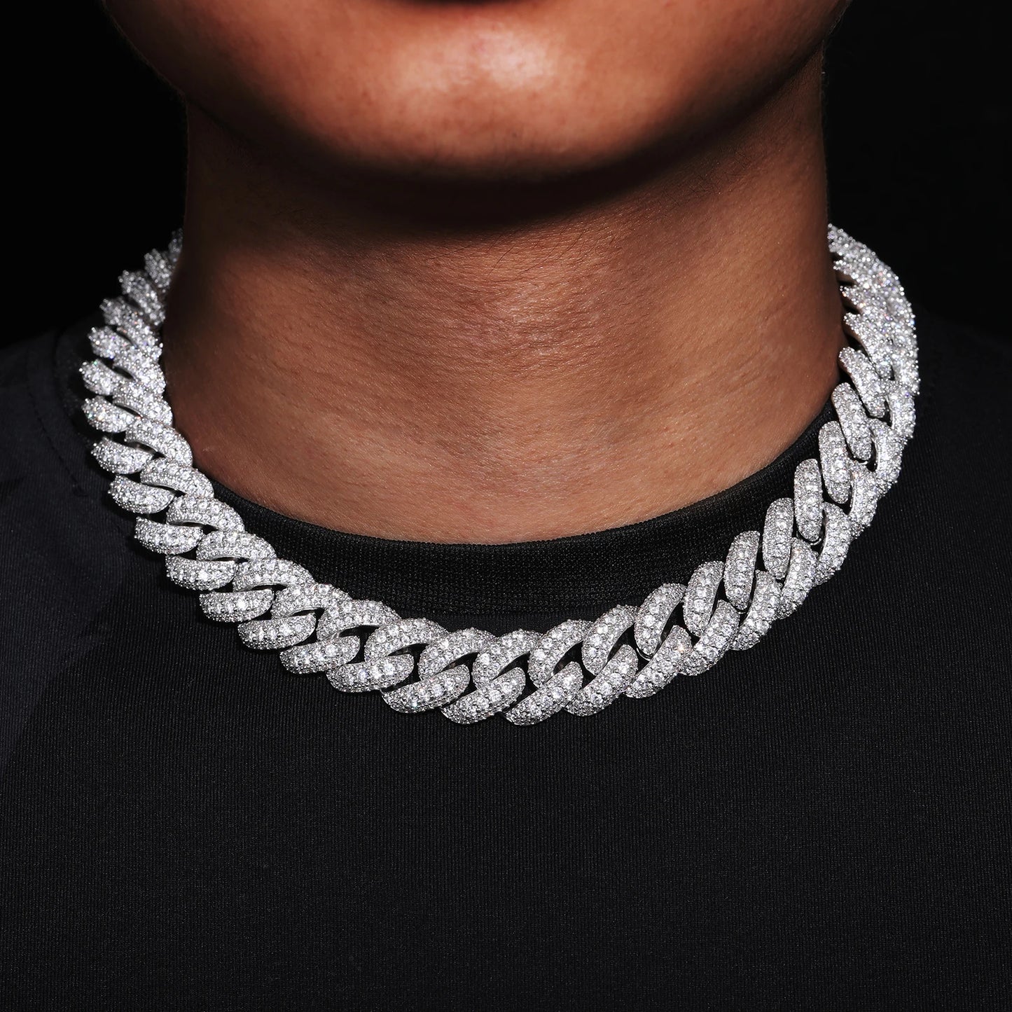 Buss Down Bubble Cuban Link Chain | VVS1 Moissanite Iced Out Necklace | Passes Diamond Tester | GRA Certified