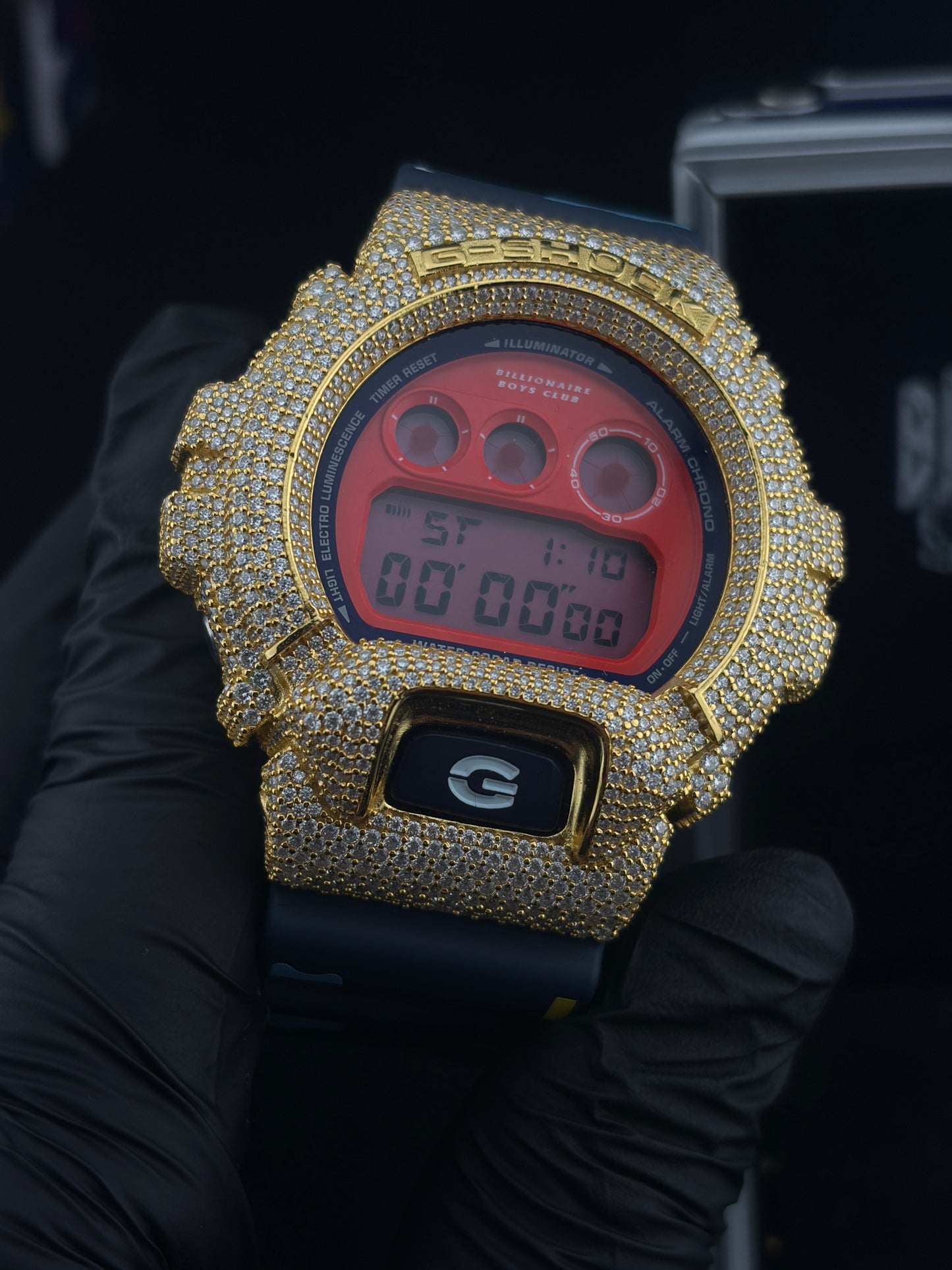 VVS1 Moissanite Iced-Out G-Shock DW-6900 x Billionaire Boys Club Edition